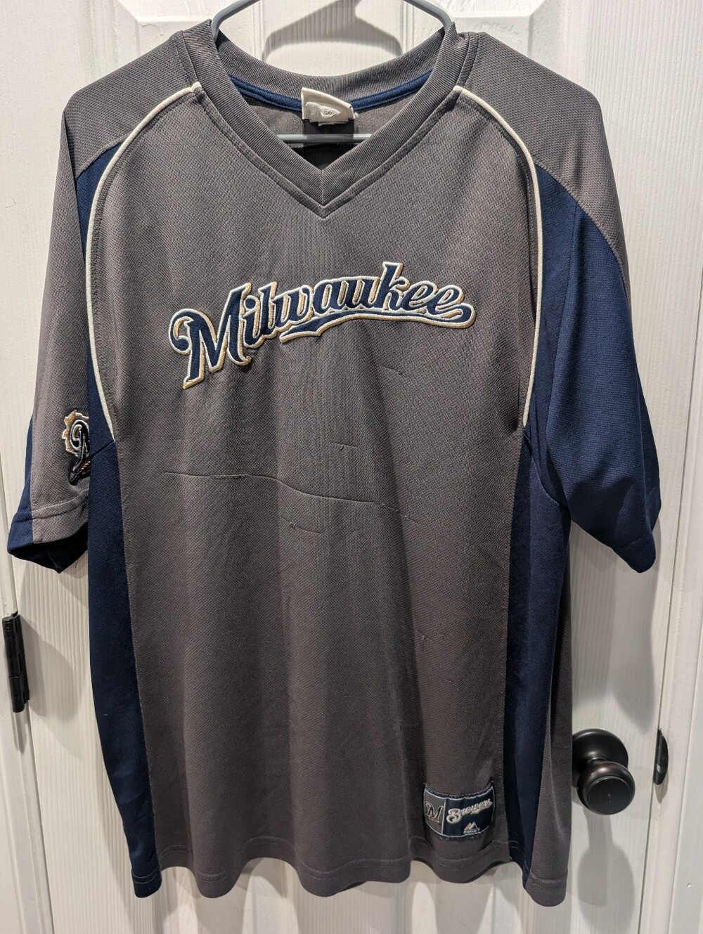 Milwaukee Men's Short-Sleeve Team Jersey - Gray/Navy
